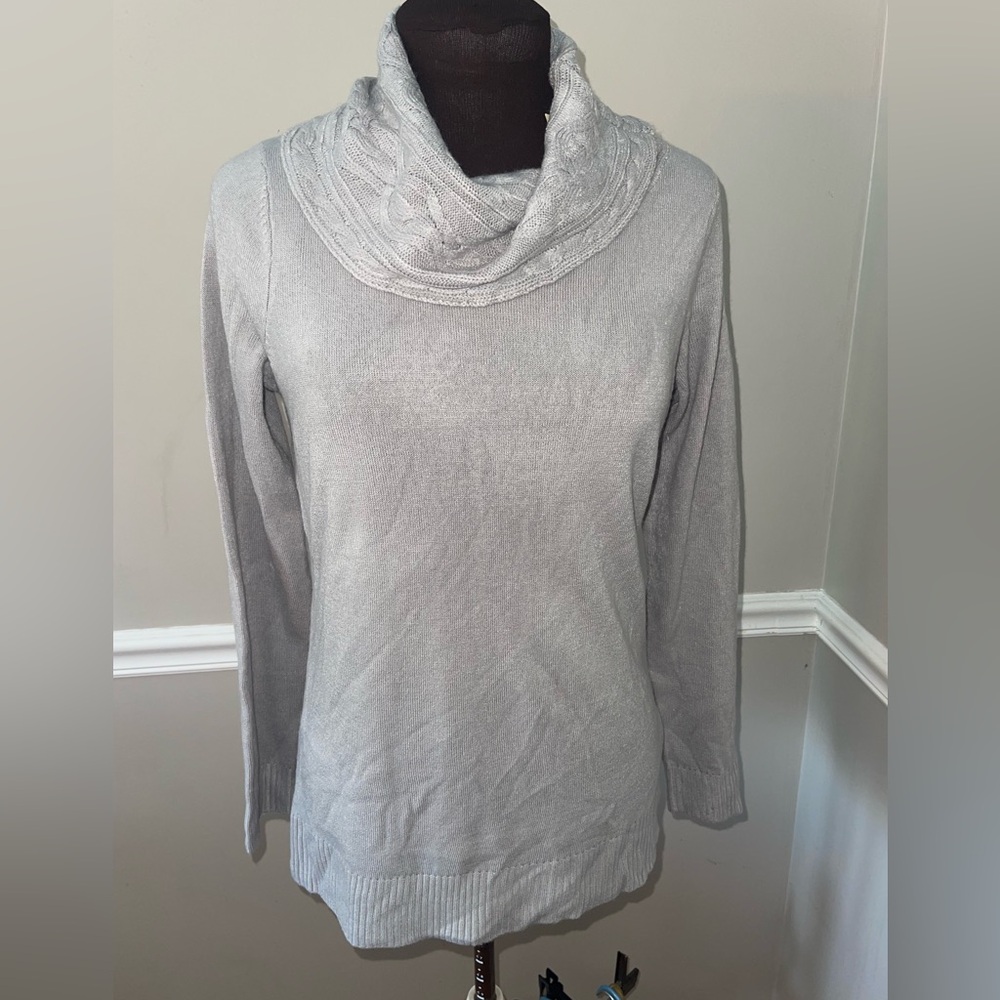 Requirements Gray‎ Turtleneck Sweater Womens Sz S Soft